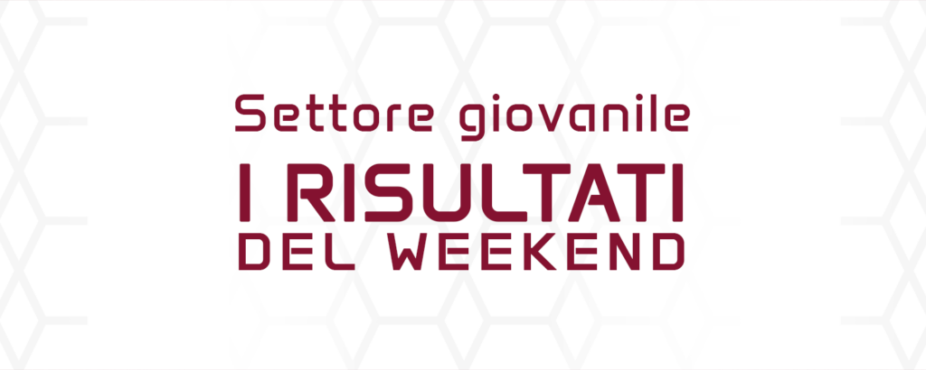 Settore Giovanile, i risultati del weekend